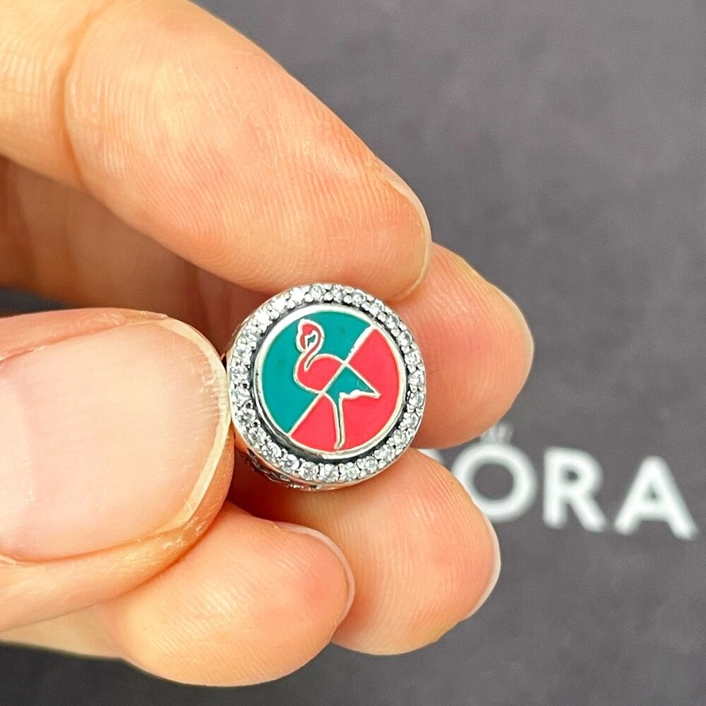 Pandora Miami Flamingo Charm - Picture 1 of 4